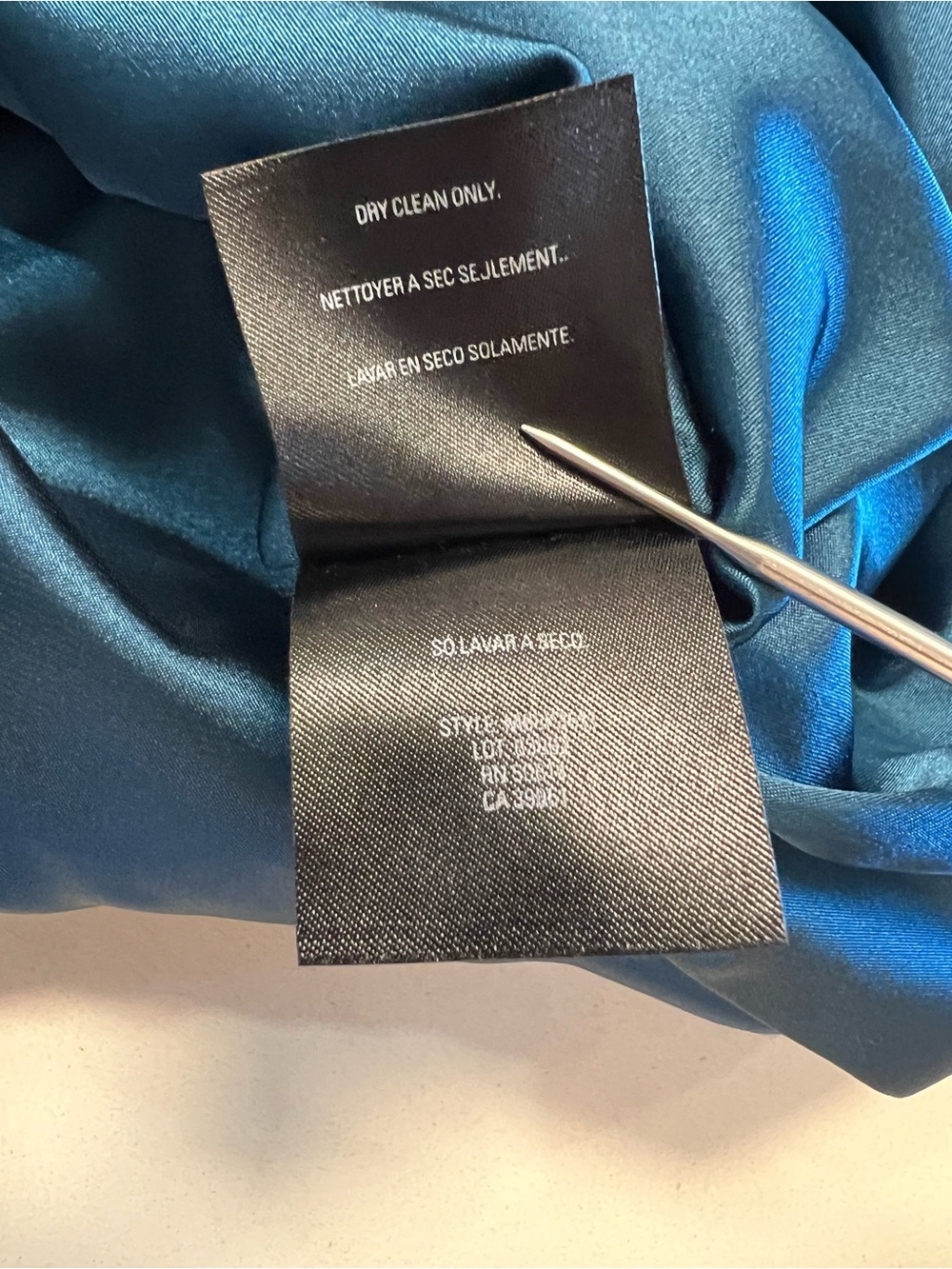 Tahari Sheath Dress Teal Draped Neck Workwear Career Professional Cocktail 📐4/6 - Picture 9 of 10